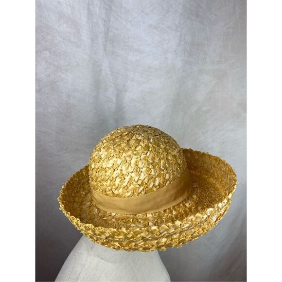 Vintage 1960s Mod Straw Woven Hat - Picture 4 of 7